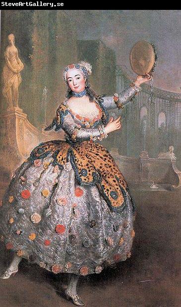 antoine pesne Portrait of the dancer Barbara Campanini aka La Barbarina